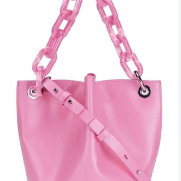 Ganni Pink Diamond Bucket Bag - Picture 3 of 6